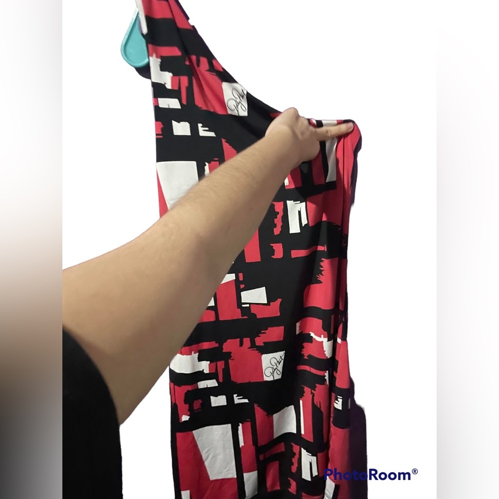 Baby phat red and black mini one shoulder mini dress